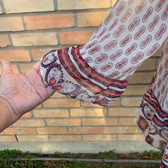 🍀NWOT St Johns Bay peasant style top Sz L - Picture 3 of 8